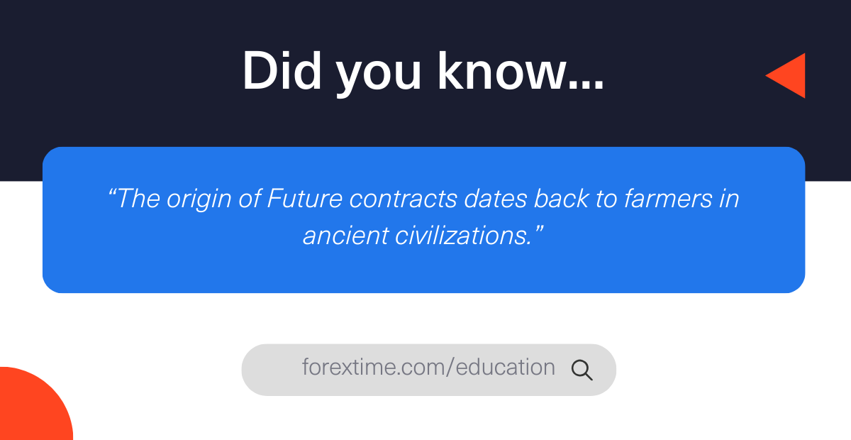The origin of Future contracts dates back to farmers in ancient civilizations